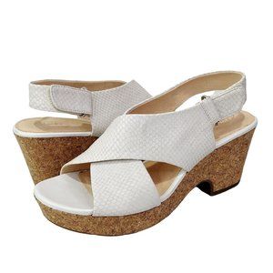 Clarks Confortable Maritsa Lara Wedge Sandal Women's Size 9M US